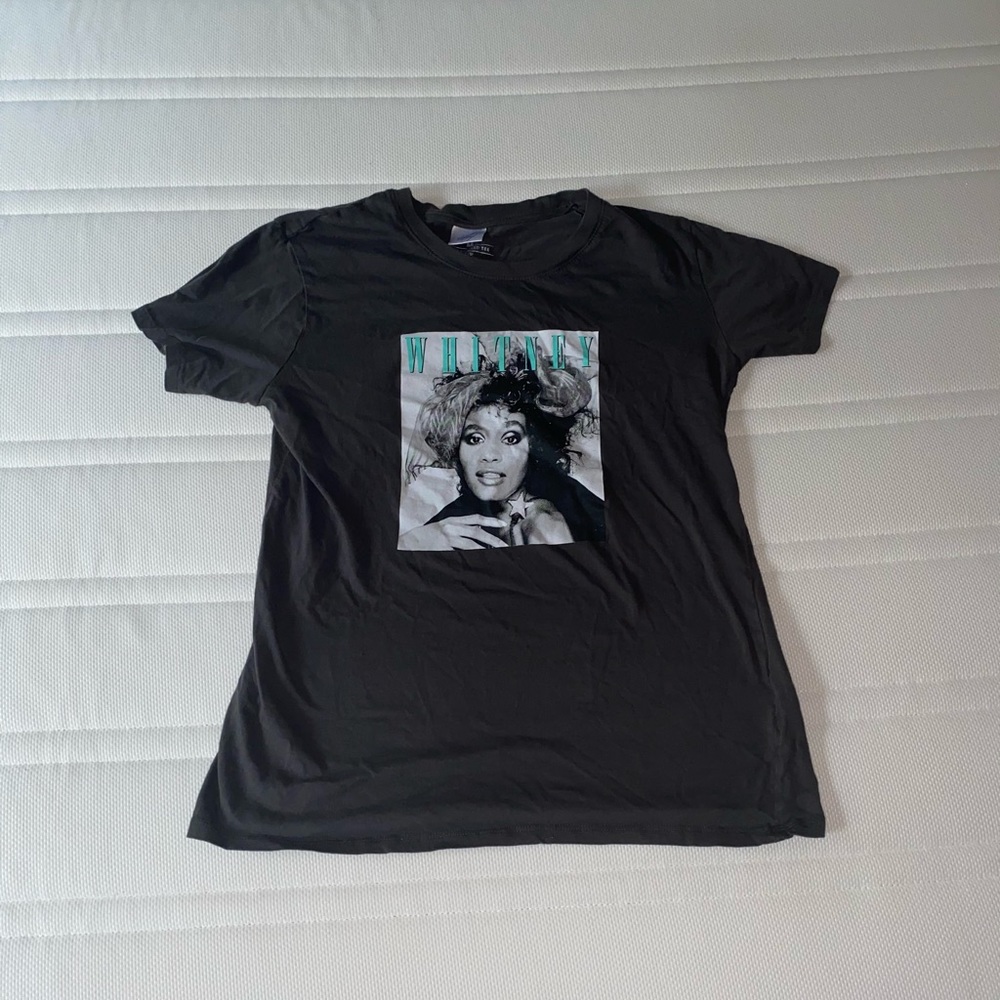Whitney Houston grey t-shirt